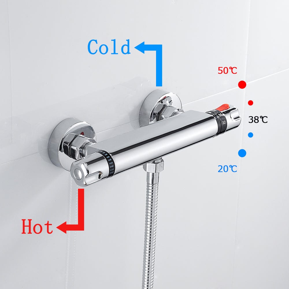 Mitigeur Douche Thermostatique Anti-Brûlure Température Stable – Thermya