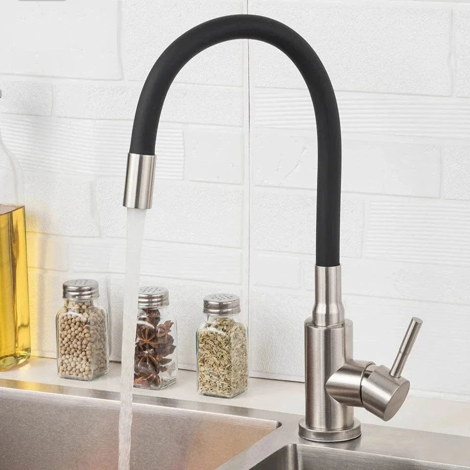Mitigeur Cuisine Noir Douchette Perlée Jet Doux Élégance Moderne – Cuvéa