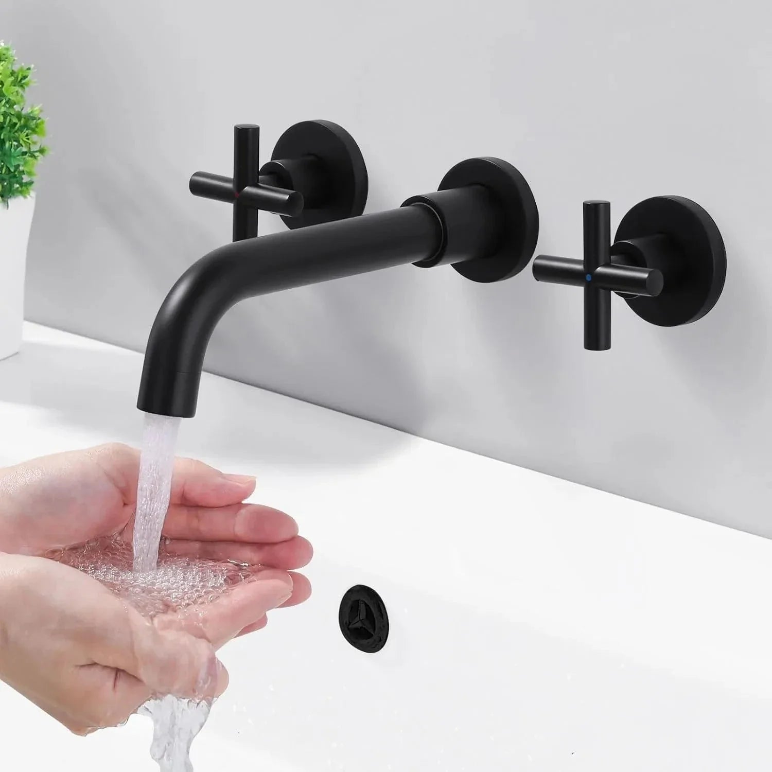 Mitigeur Lavabo Encastrable Mur Épuré Nettoyage Facile – Solvane