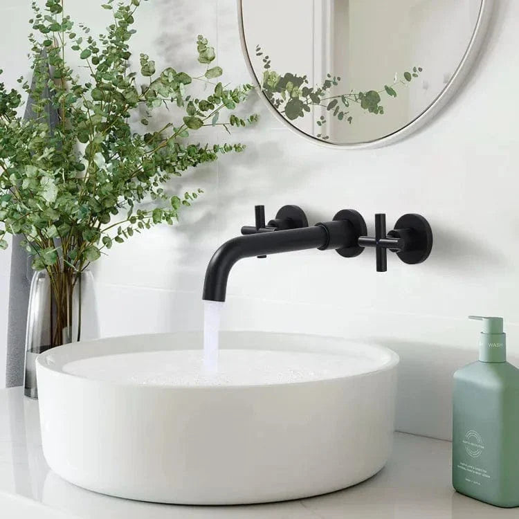 Mitigeur Lavabo Encastrable Mur Épuré Nettoyage Facile – Solvane