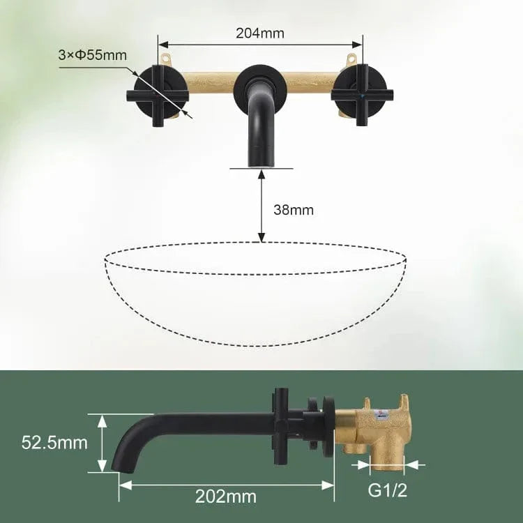 Mitigeur Lavabo Encastrable Mur Épuré Nettoyage Facile – Solvane