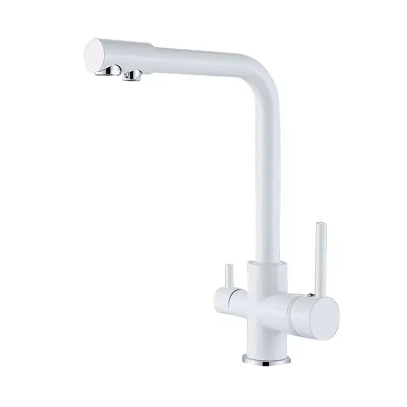 Mitigeur Évier Blanc Finition Mate Cuisine Lumineuse – Cuvéa
