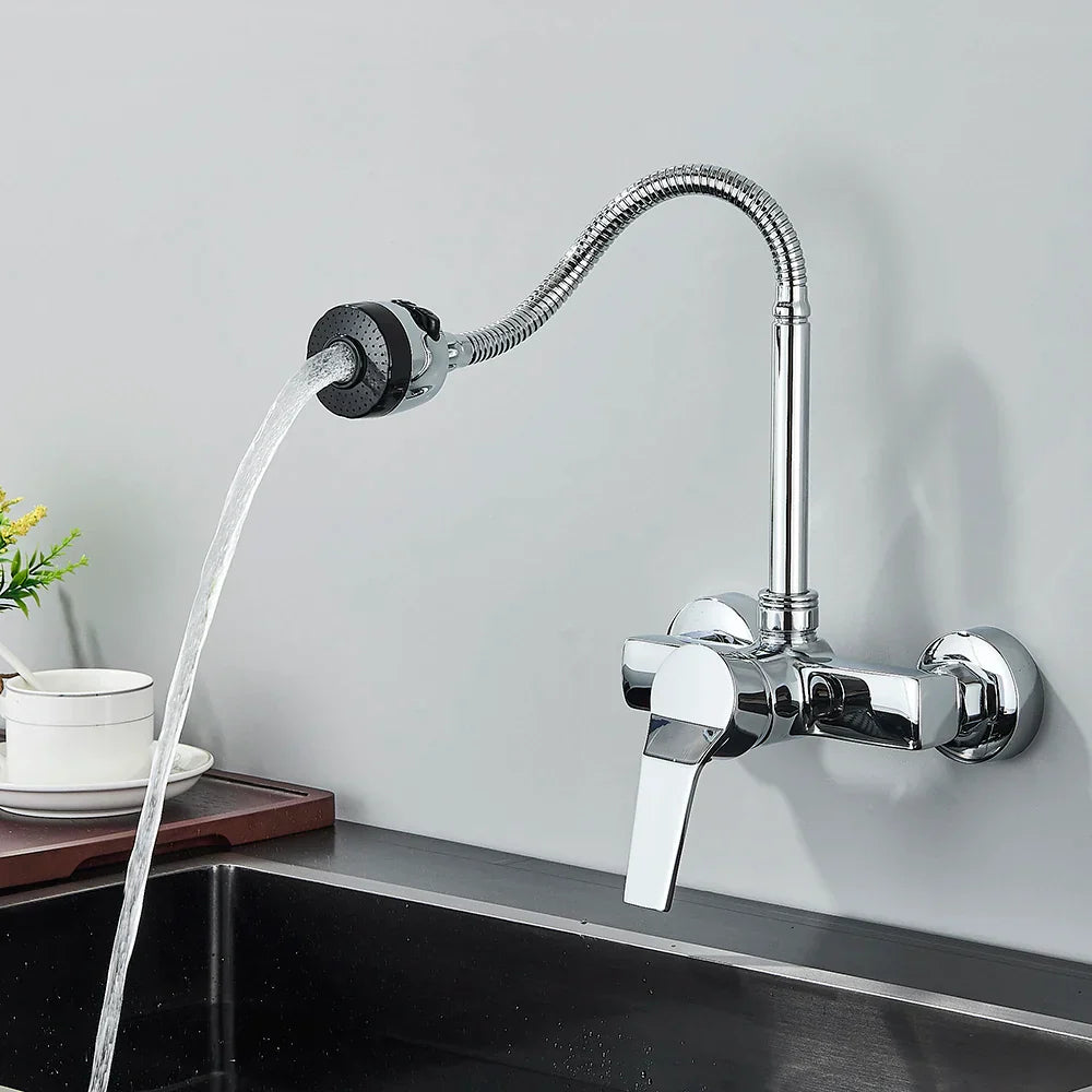 Mitigeur Mural Cuisine Flexible Orientable Plan de Travail Libre – Cuvéa