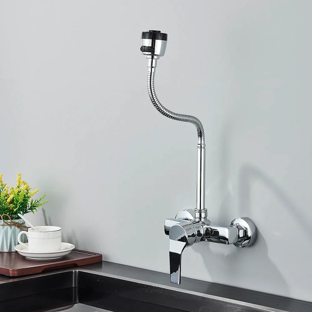 Mitigeur Mural Cuisine Flexible Orientable Plan de Travail Libre – Cuvéa