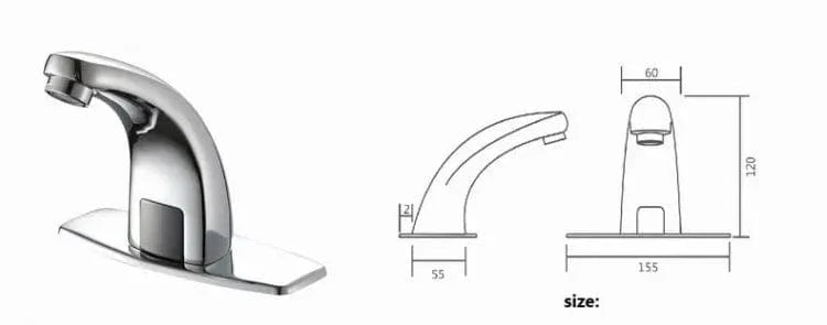 Mitigeur Lavabo Automatique Détection Infrarouge Mains Libres – Solvane