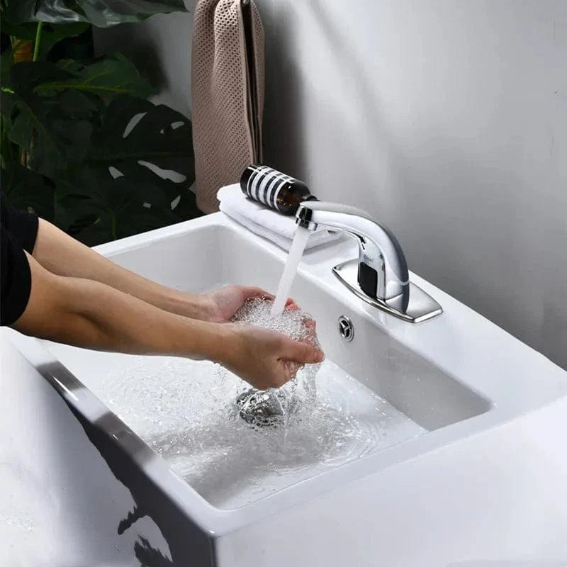 Mitigeur Lavabo Automatique Détection Infrarouge Mains Libres – Solvane