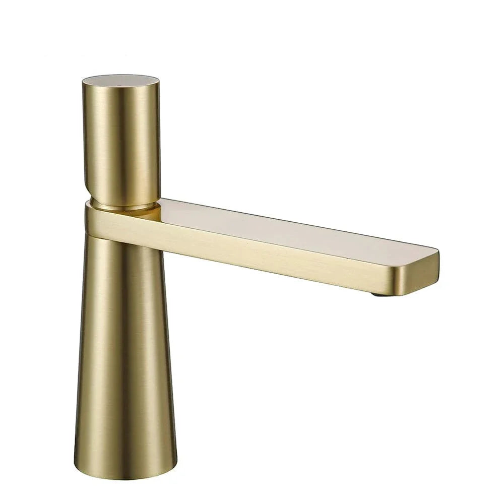 Mitigeur Lavabo Bronze Brossé Chaleur Vintage Anti-Traces – Solvane