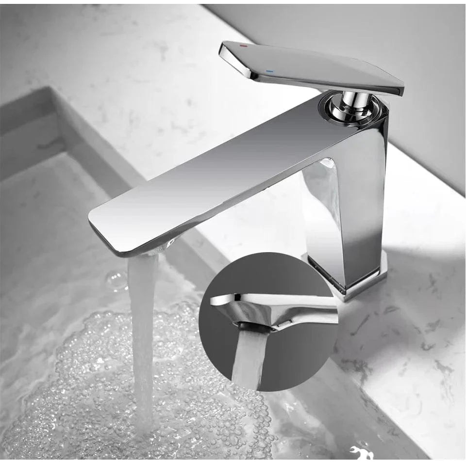 Mitigeur Lavabo Chromé Brillance Durable Entretien Facile – Solvane