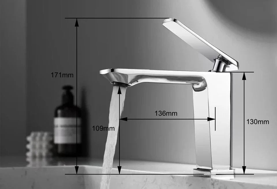 Mitigeur Lavabo Chromé Brillance Durable Entretien Facile – Solvane