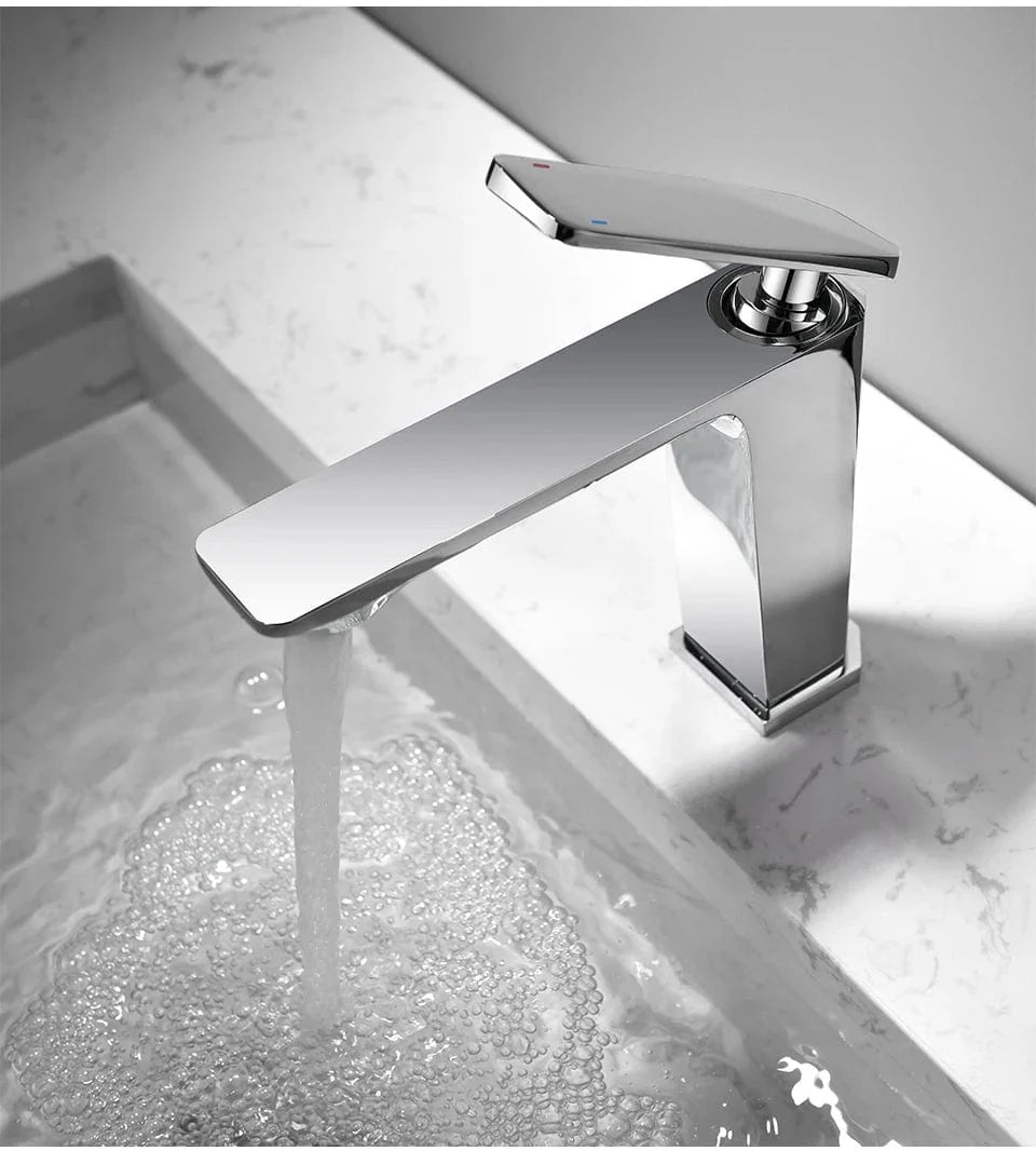 Mitigeur Lavabo Chromé Brillance Durable Entretien Facile – Solvane