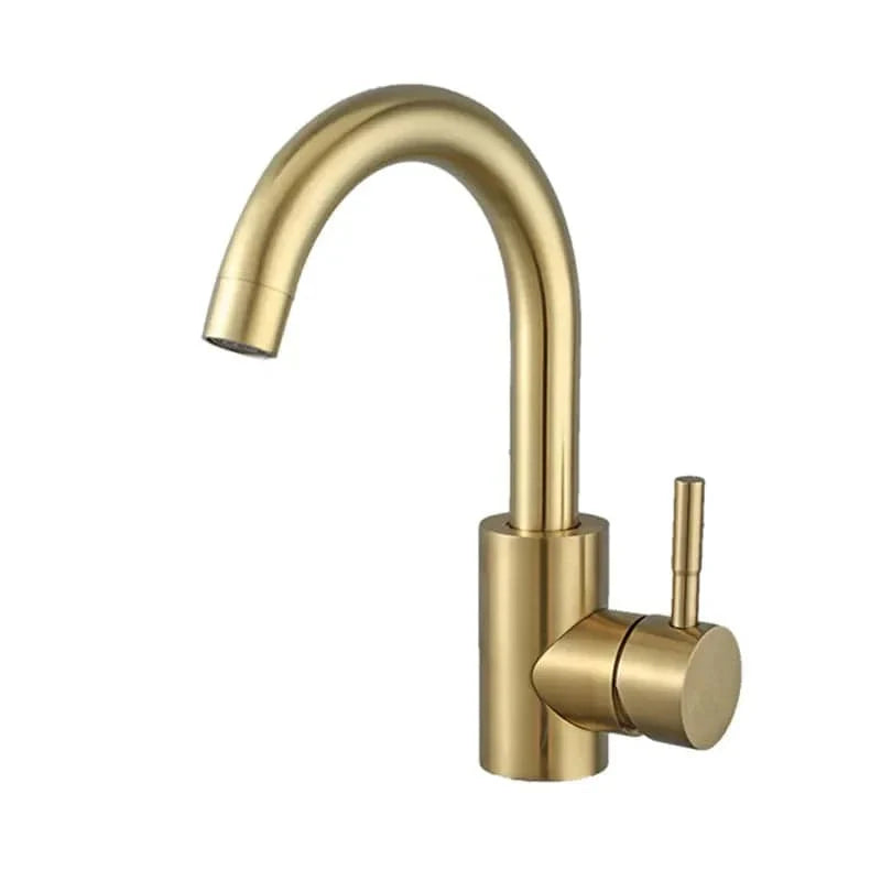 Mitigeur Lavabo Col de Cygne Courbe Élégante Bec Haut – Solvane