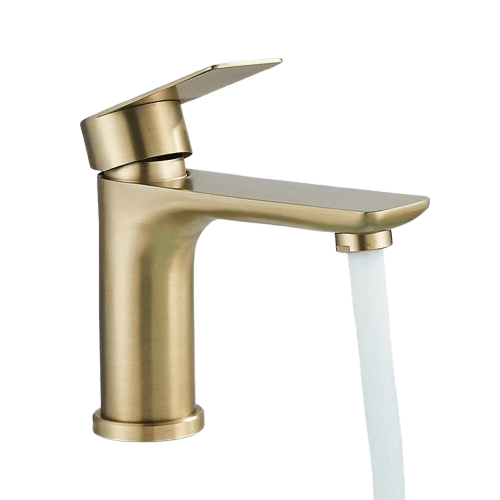 Mitigeur Lavabo Doré Éclat Chaleureux Finition Résistante – Solvane