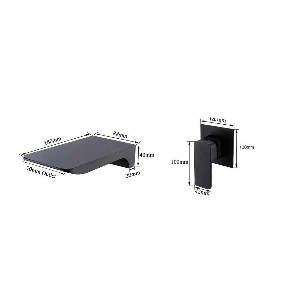 Mitigeur Lavabo Encastrable Cascade Doré Éclat Chaleureux – Solvane