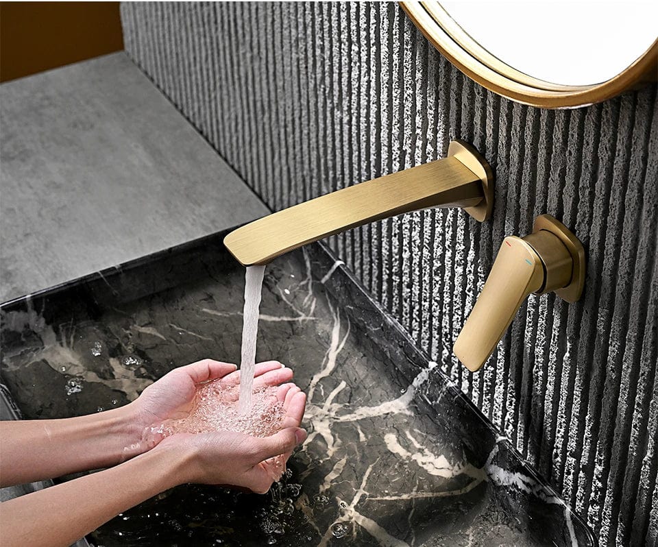 Mitigeur Lavabo Encastrable Design Invisible Gain de Place – Solvane