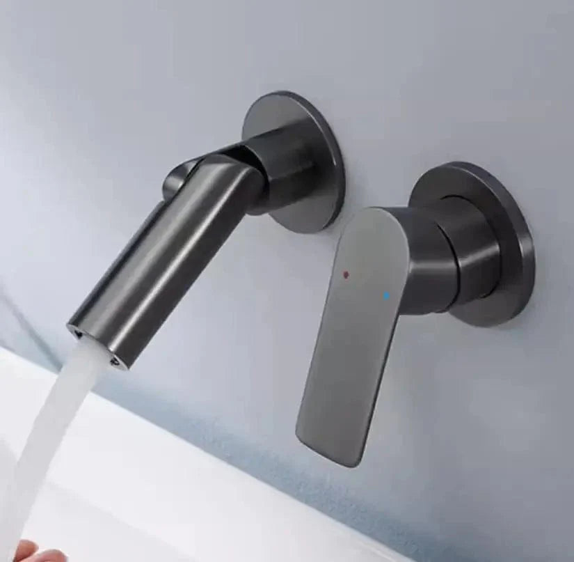 Mitigeur Lavabo Encastrable Mural Vasque Entièrement Dégagée – Solvane