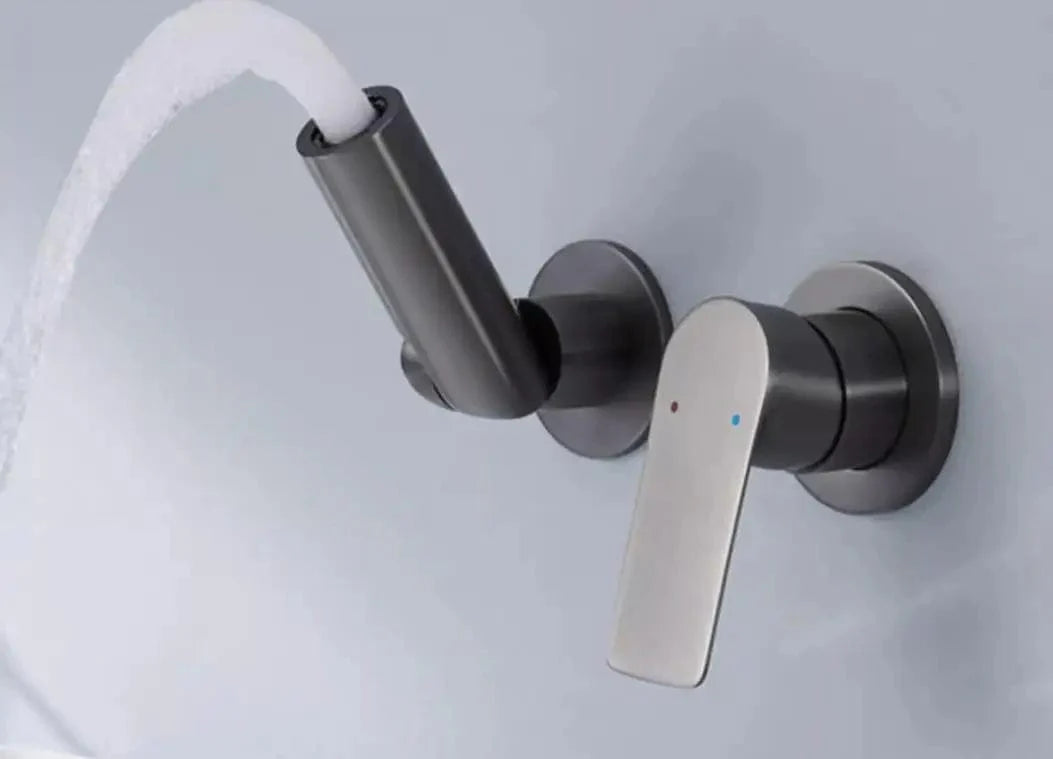 Mitigeur Lavabo Encastrable Mural Vasque Entièrement Dégagée – Solvane