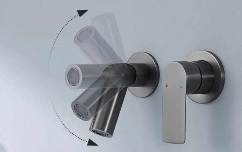 Mitigeur Lavabo Encastrable Mural Vasque Entièrement Dégagée – Solvane