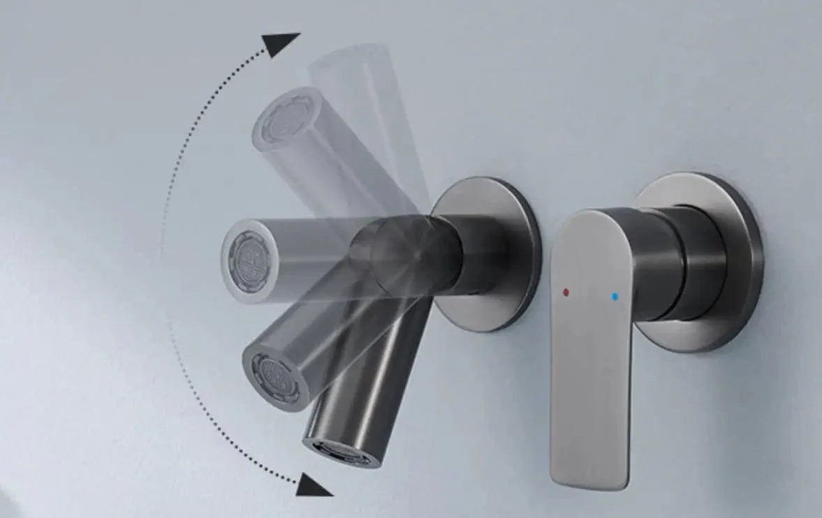 Mitigeur Lavabo Encastrable Mural Vasque Entièrement Dégagée – Solvane