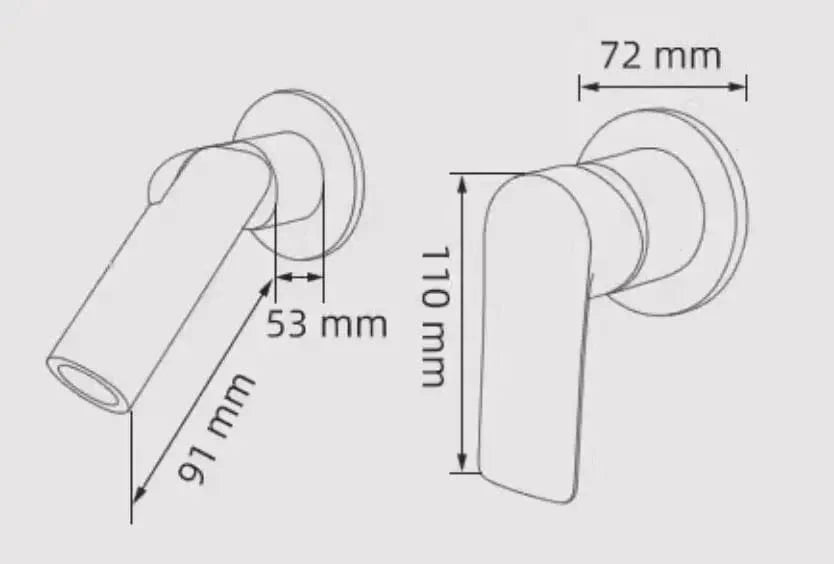 Mitigeur Lavabo Encastrable Mural Vasque Entièrement Dégagée – Solvane
