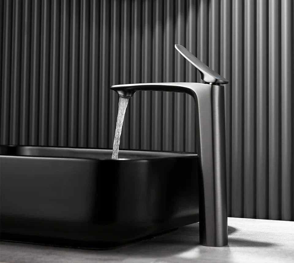 Mitigeur Lavabo Haut Bec Élancé Jet Anti-Éclaboussures – Solvane