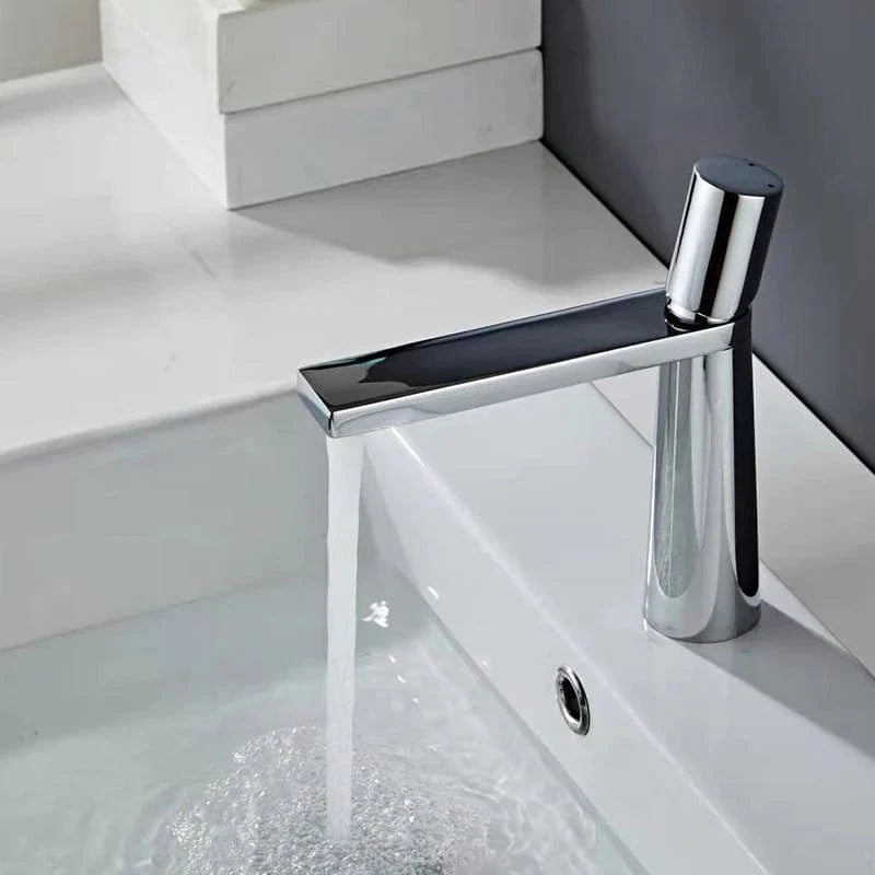 Mitigeur Lavabo Laiton Brossé Toucher Satiné Anti-Traces – Solvane