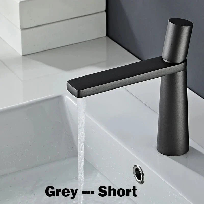 Mitigeur Lavabo Laiton Brossé Toucher Satiné Anti-Traces – Solvane