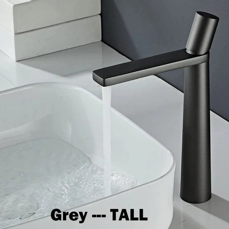 Mitigeur Lavabo Laiton Brossé Toucher Satiné Anti-Traces – Solvane