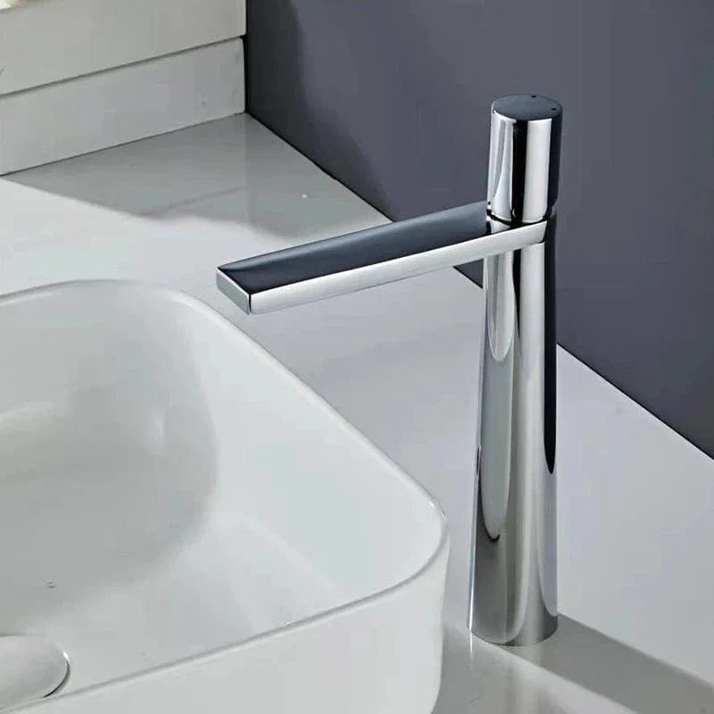 Mitigeur Lavabo Laiton Brossé Toucher Satiné Anti-Traces – Solvane