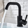 Mitigeur Lavabo Noir Style Contemporain Finition Mate – Solvane
