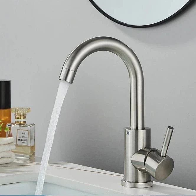 Mitigeur Lavabo Noir Style Contemporain Finition Mate – Solvane
