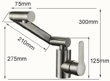 Mitigeur Lavabo Rabattable Se Replie Sous la Fenêtre – Solvane