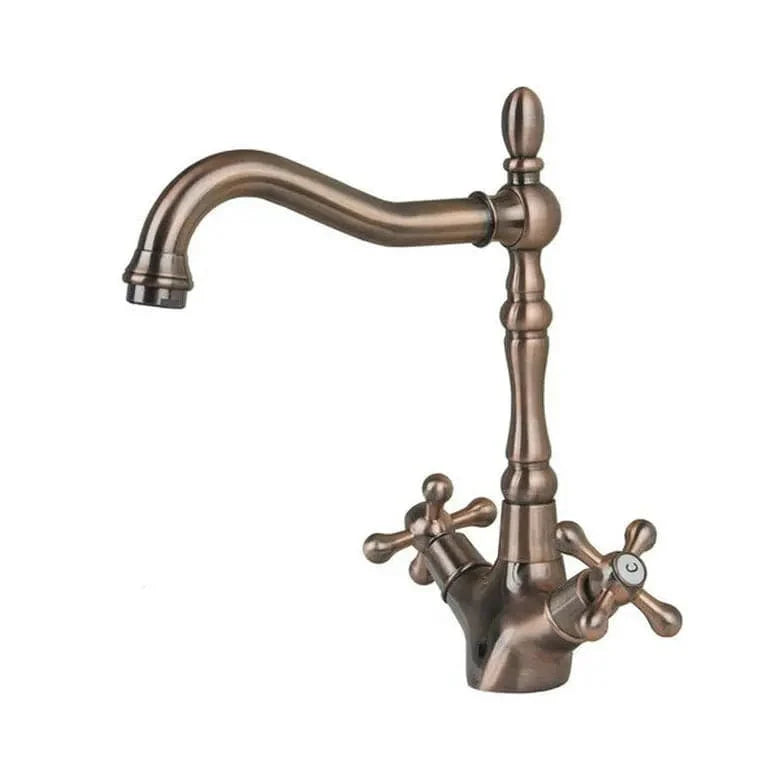 Mitigeur Lavabo Rétro Charme d'Antan Finition Vieillie – Solvane