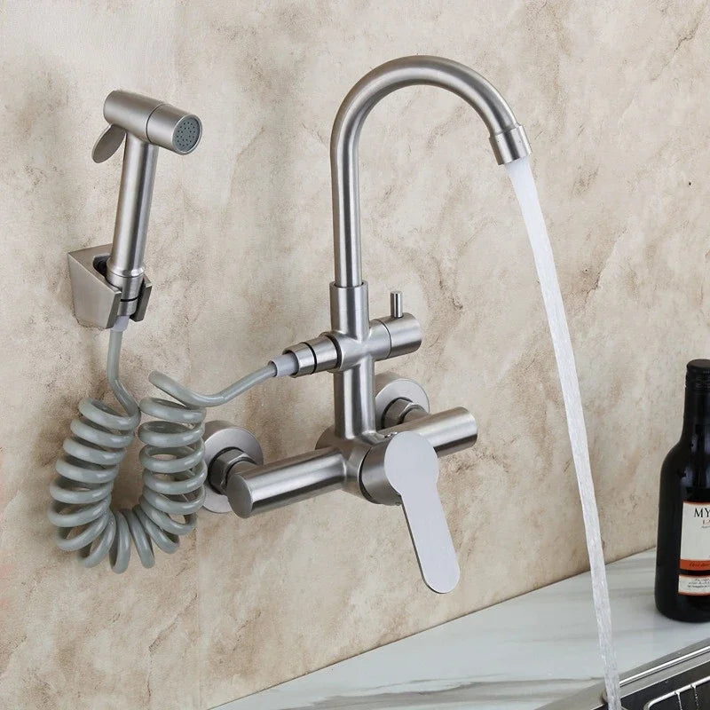 Mitigeur Mural Cuisine Cartouche Céramique Douchette Fermeture Douce – Cuvéa