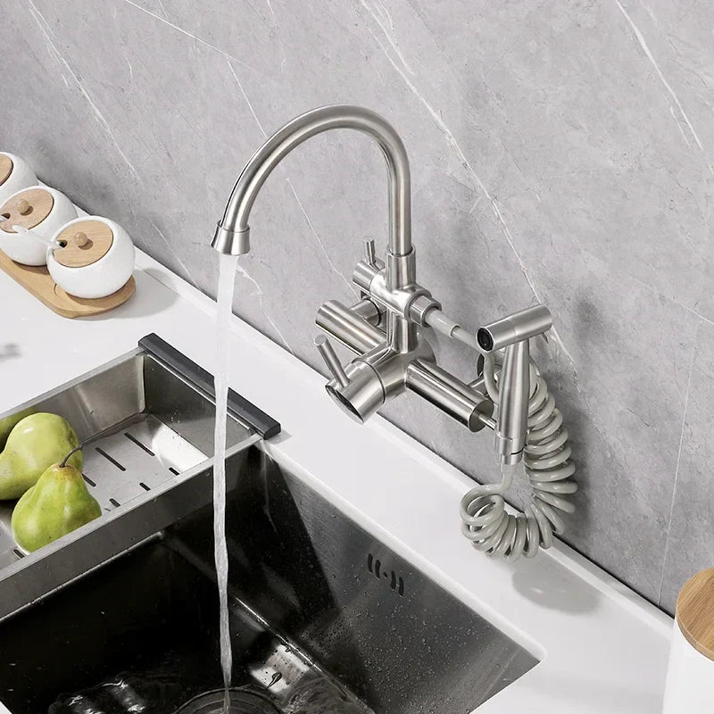 Mitigeur Mural Cuisine Cartouche Céramique Douchette Fermeture Douce – Cuvéa