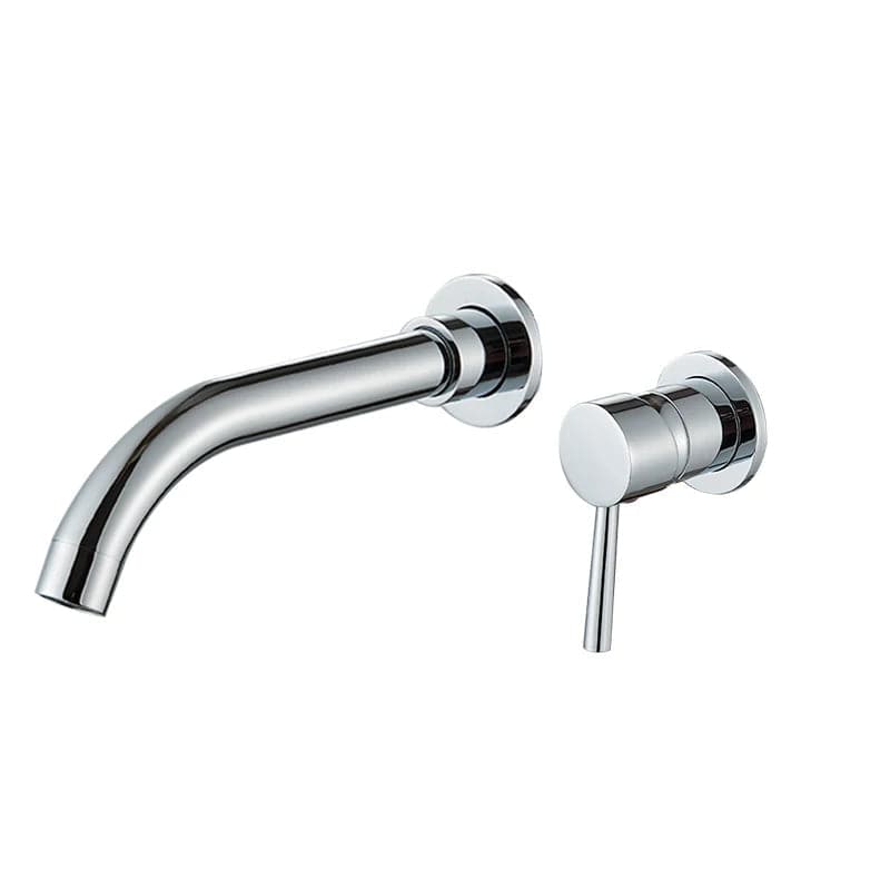 Mitigeur Mural Lavabo Laiton Noir Mat Vasque Dégagée – Solvane
