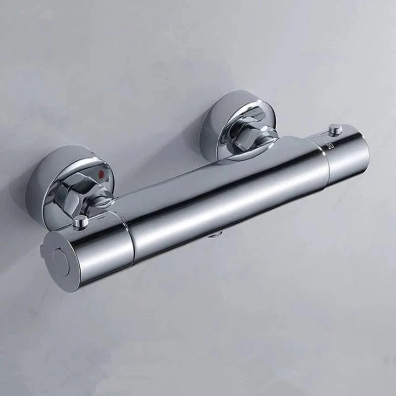 Mitigeur Thermostatique Douche Noir Laiton Sécurité Anti-Brûlure – Thermya