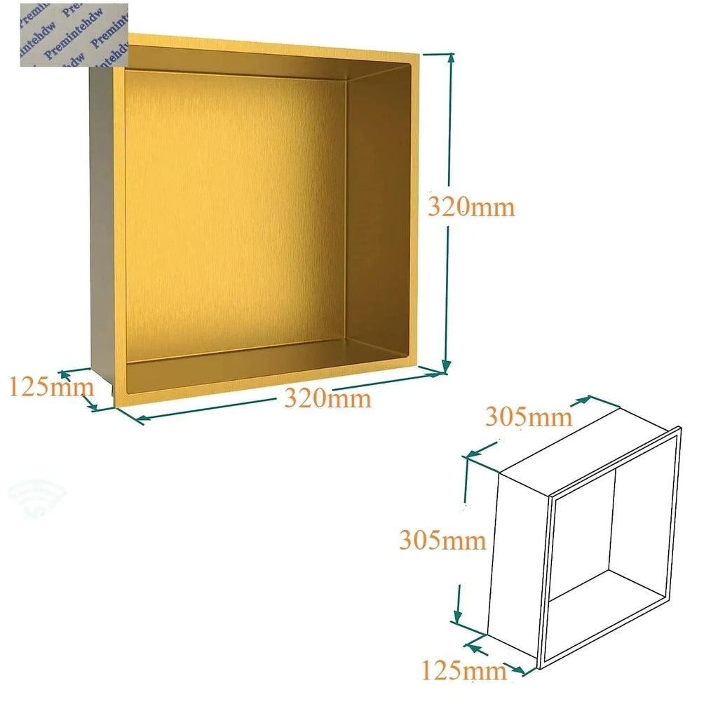 Niche de Douche Encastrable Inox Rangement Élégant Sans Encombrement – Rekta