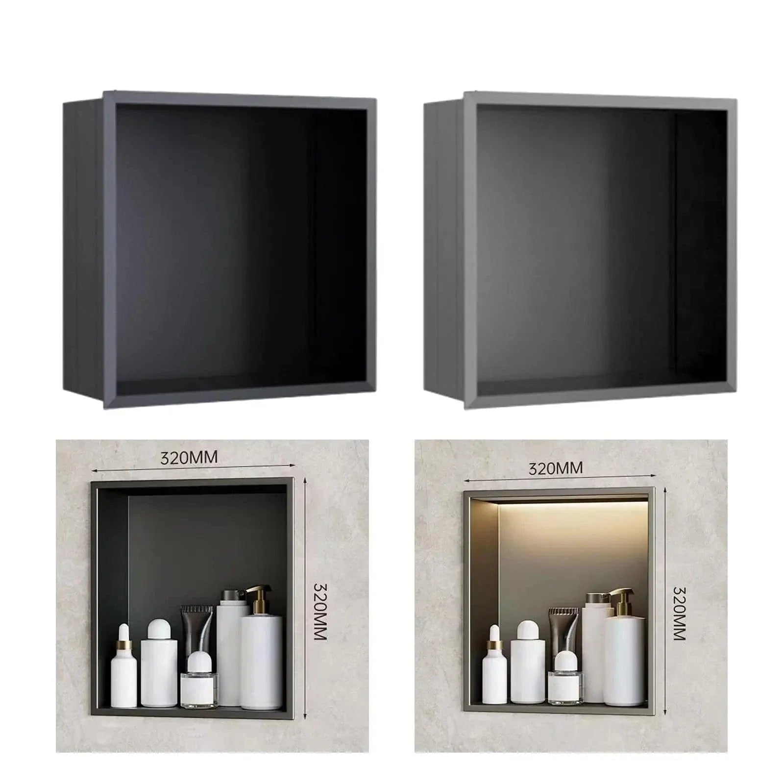 Niche de Douche Aluminium Organisation Élégante Pose Simple – Rekta