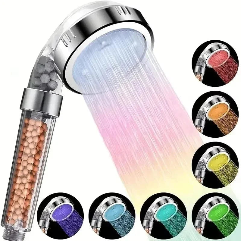 Pommeau de Douche LED Économie d'Eau Douche Écologique et Ludique – Pluvia