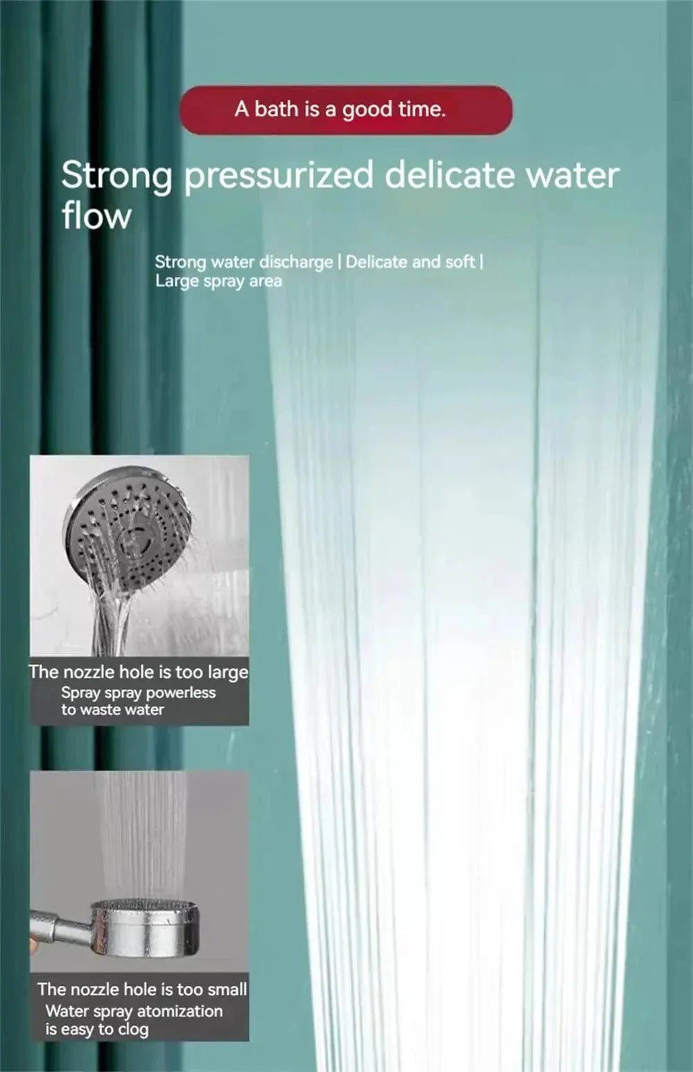 Pommeau de Douche Économiseur d'Eau Écoresponsable Confort Moderne – Pluvia