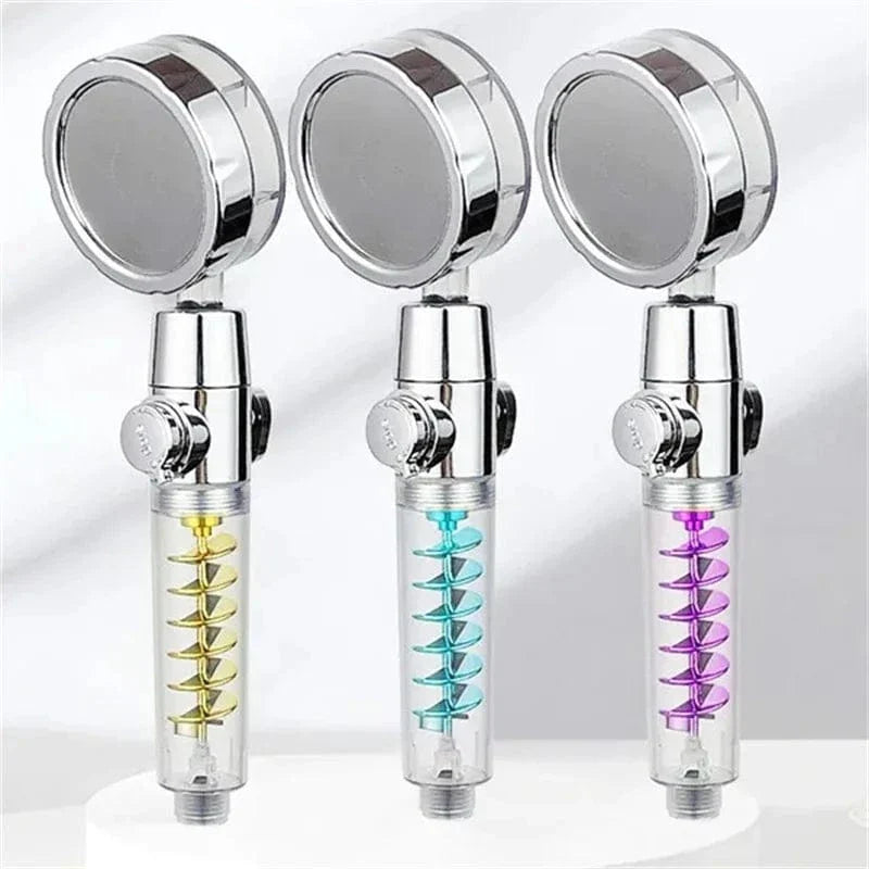 Pommeau de Douche et Flexible 360° Haute Pression Économie d'Eau – Pluvia