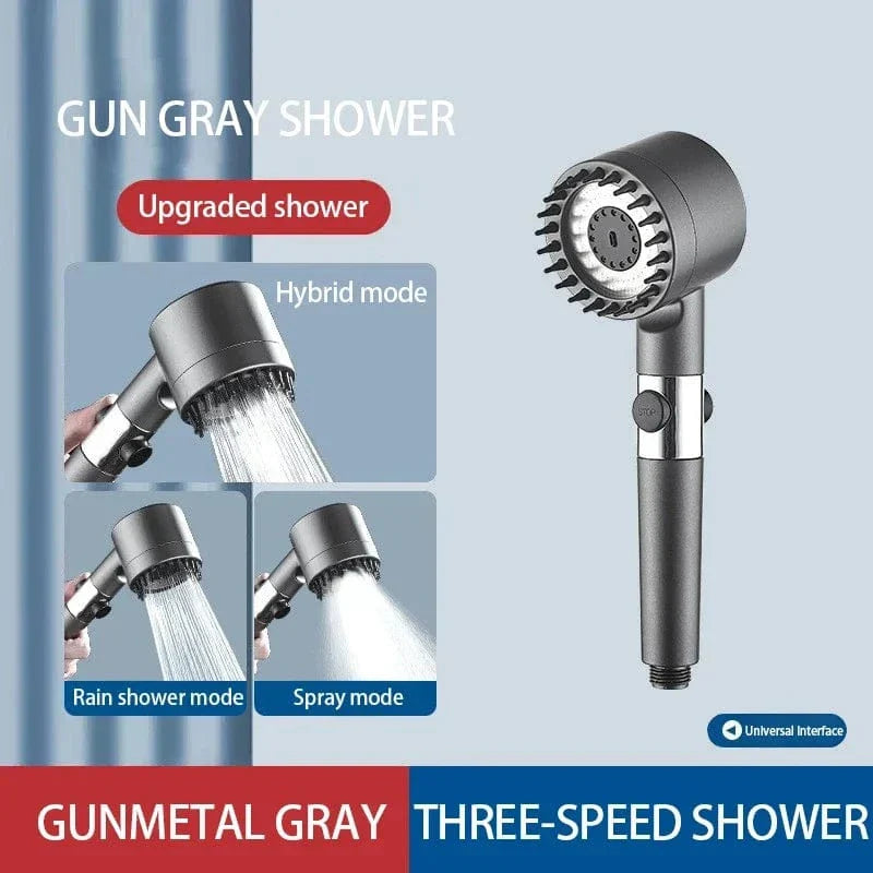 Pommeau de Douche Haute Pression 3 Modes de Jet au Choix – Pluvia