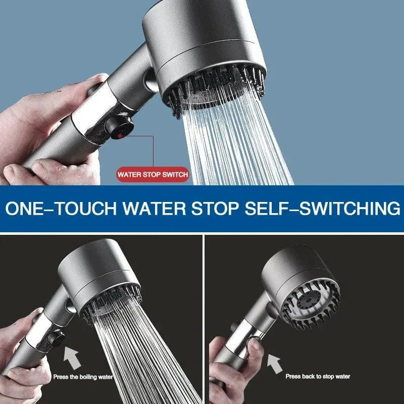 Pommeau de Douche Haute Pression 3 Modes de Jet au Choix – Pluvia