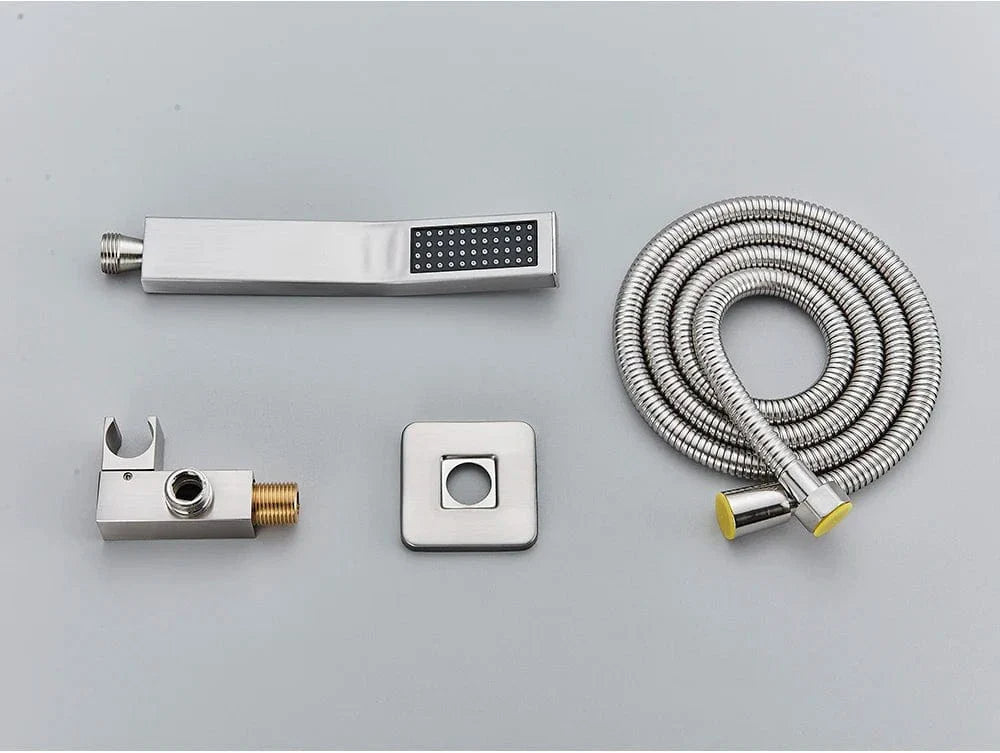 Pommeau et Flexible de Douche Ensemble Assorti Prêt à Poser – Pluvia