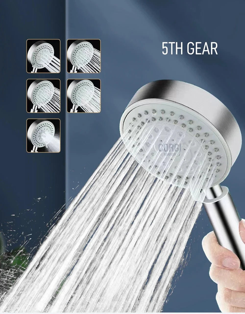 Pommeau de Douche Haute Pression avec Tuyau Kit Complet – Pluvia