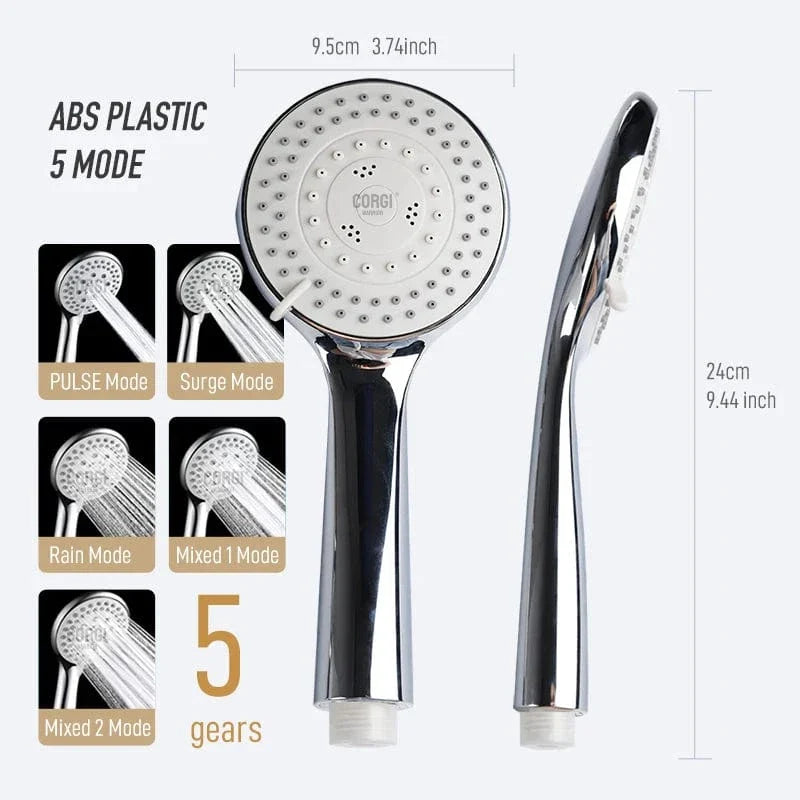 Pommeau de Douche Haute Pression avec Tuyau Kit Complet – Pluvia