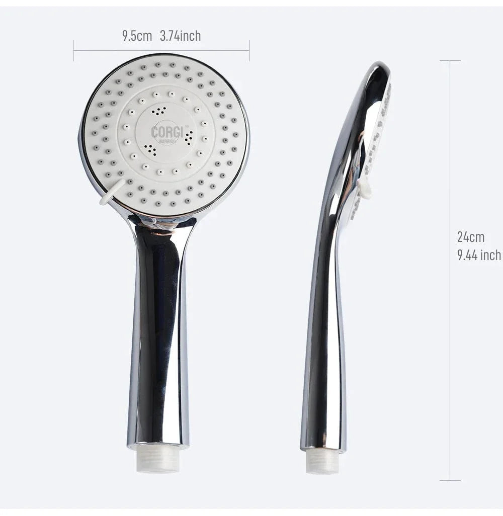 Pommeau de Douche Haute Pression avec Tuyau Kit Complet – Pluvia