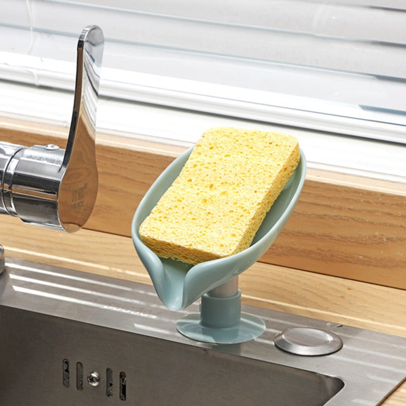 Porte-Savon Feuille Lotus Incliné 45° Évacuation Automatique – Rekta
