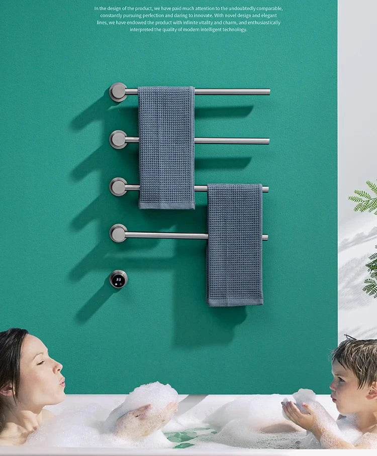 Porte-Serviettes Chauffant Électrique Serviette Tiède et Sèche – Linora