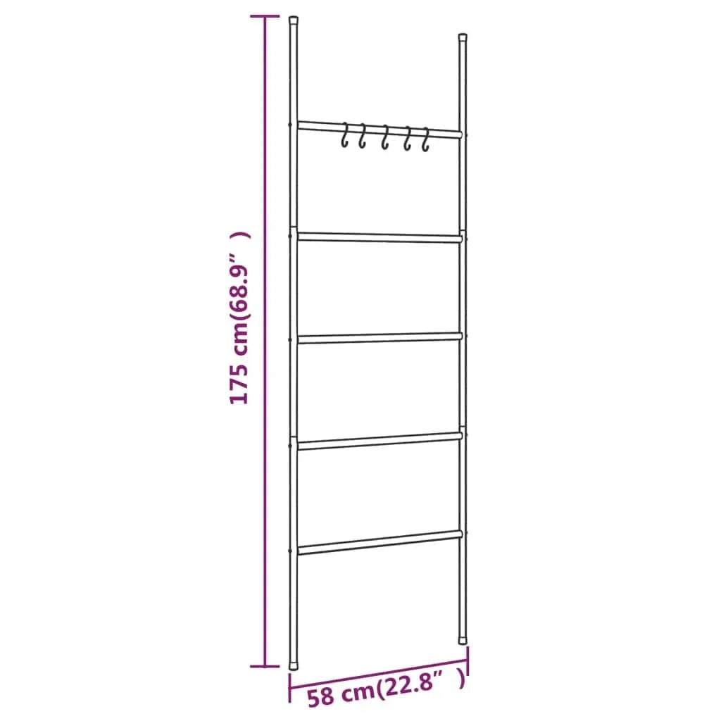 Échelle Porte-Serviettes 5 Niveaux Rangement Vertical Malin – Chalys